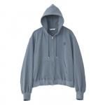 VINTAGE EFFECT ZIP PARKA / NAVY