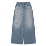 VICTIMHAGUN TRAN PIPE DENIM PANTS / BLUE