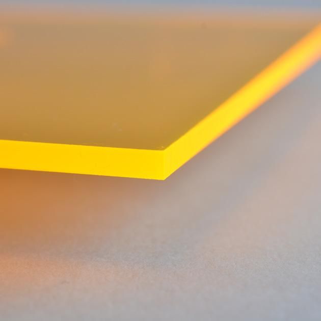集光アクリル板 オレンジ 3mm厚 - レーザー加工用材料・商材販売サイト