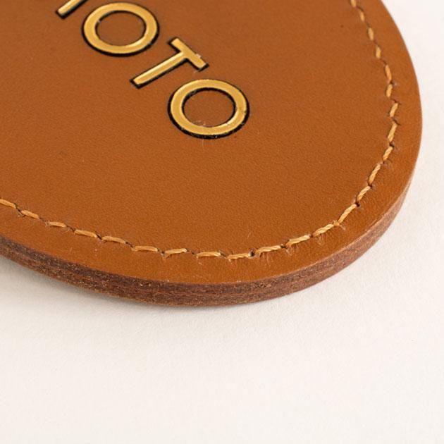 【新品未使用】N°21 レザーネームタグ CONCISE 本革ネームタグ 大サイズ ネームタッグ ラゲッジタグ