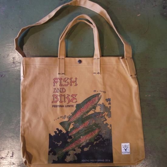 South2West8（サウスツーウエストエイト)|Printed Grocery Bag - Fish