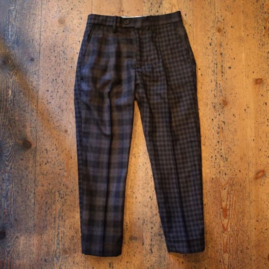 BREECHEZ(ブリーチェズ)|CRAZY PATTERN CHECK 1 PLEATS TAPERDE SLACKS