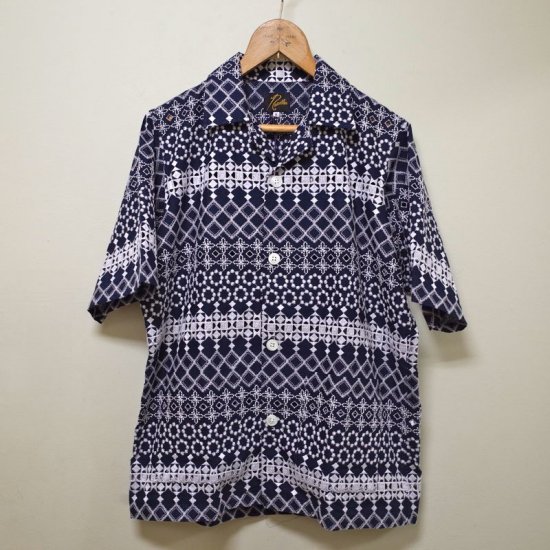 ほぼ未使用ですニードルス シャツ Cabana Shirt-Wave Emb XS - シャツ