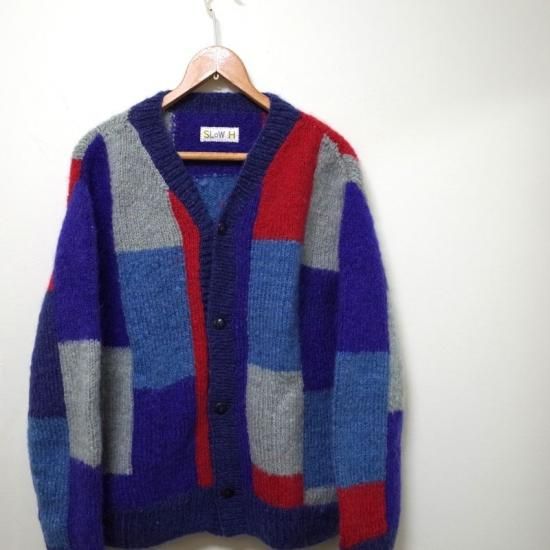 SLOWHANDS(スロウハンズ)｜Mohair Random Stripe Cardigan