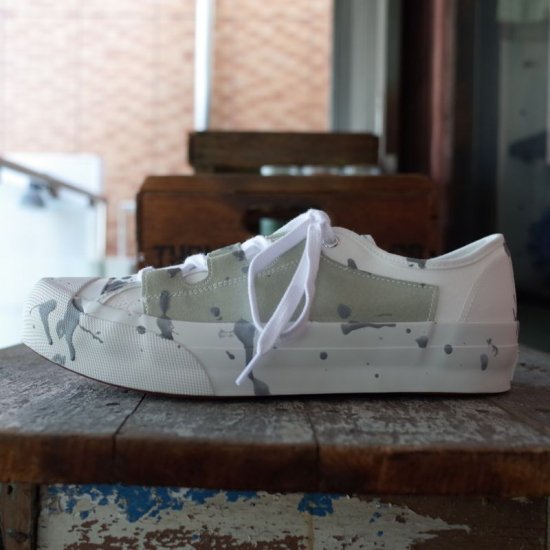 NEEDLES( ニードルズ）|ASYMMETRIC GHILLIE SNEAKER/PAINT-WHITE