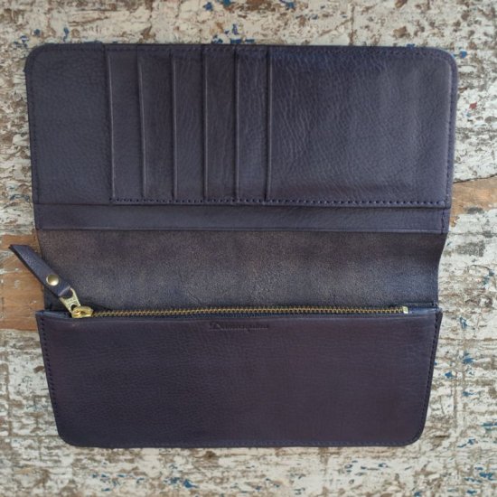 Damasquina(ダマスキーナ) |Damasquina OLD WALLET LARGE-D NAVY - BEVERLY HILLS  CHICKEN