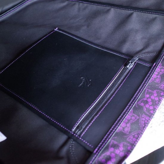 Needles PVC Papillon Tote Bag 'Black/Purple