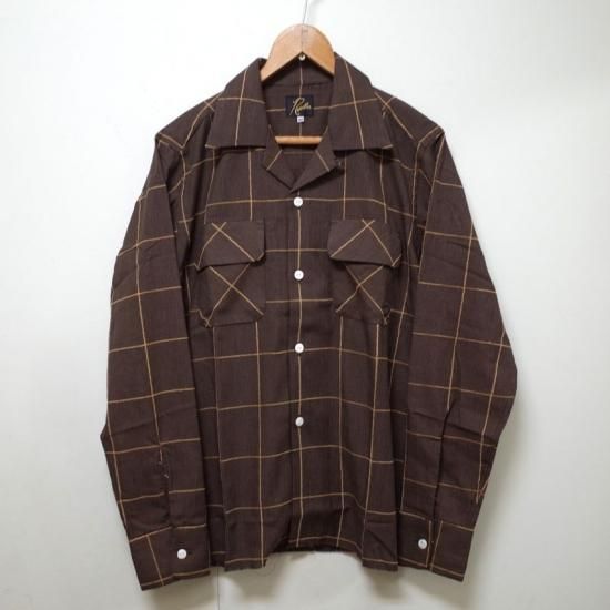 NEEDLES( ニードルズ）|C.O.B. Classic Shirt -C/Pe/R Plaid Twill -Brown - BEVERLY  HILLS CHICKEN