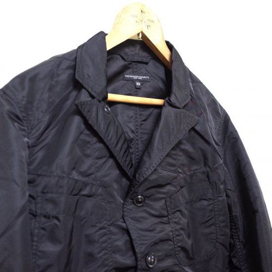 Engineered Garments (エンジニアードガーメンツ)|Bedford Jacket-Flight Satin-Black -  BEVERLY HILLS CHICKEN