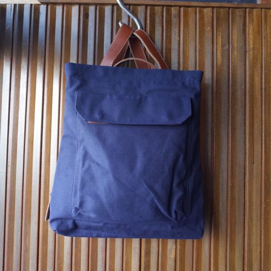 LE_BAS(ル バス)|ZIP PACK CANVAS-NAVY - BEVERLY HILLS CHICKEN