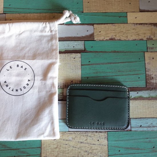 LE_BAS(ル バス)|CARD HOLDER C3-GREEN - BEVERLY HILLS CHICKEN