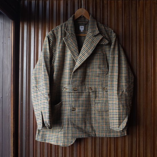 RANDT(アールアンドティー)|RT Jacket-TanWool Gunclub Houndstooth