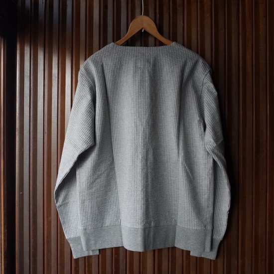 NEEDLES( ニードルズ）|V NECK CARDIGAN - C/PE SUCKER JERSEY-H.GREY