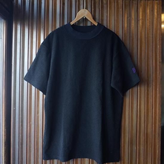 NEEDLES( ニードルズ）|S/S MOCK NECK TEE - COTTON PILE JERSEY-BLACK