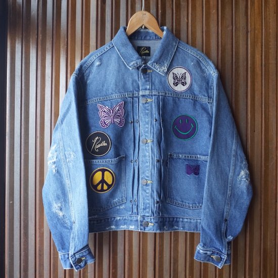 NEEDLES( ニードルズ）|(FOR WOMAN) ASSORTED PATCHES JEAN JACKET