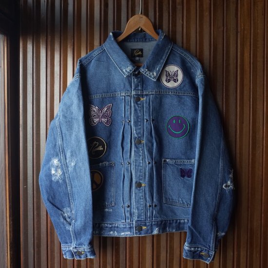 Needles assorted patches jean jacket