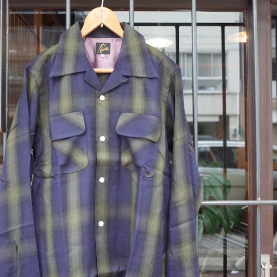 NEEDLES( ニードルズ）|CLASSIC SHIRT - R/W OMBRE PLAID JQ