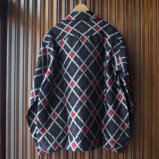 ニードルス Needles 22AW ONE-UP SHIRT-R/CU/PE ARGYLE JQ. LQ194