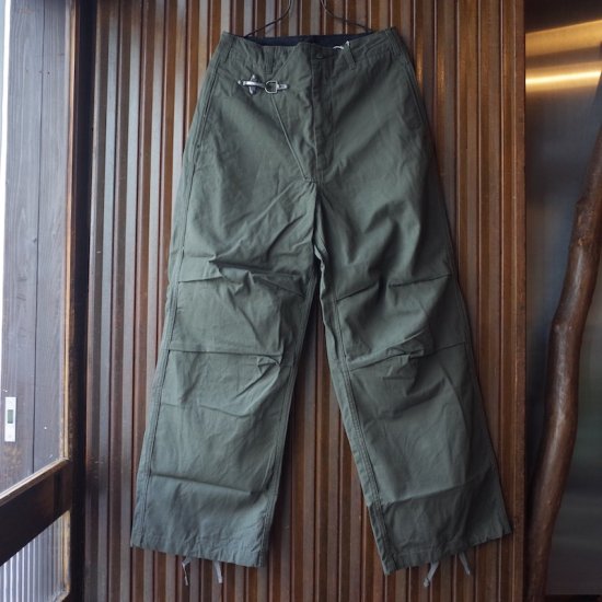 Engineered Garments (エンジニアードガーメンツ)|DUFFLE OVER PANT - HEAVYWEIGHT COTTON  RIPSTOP-OLIVE - BEVERLY HILLS CHICKEN