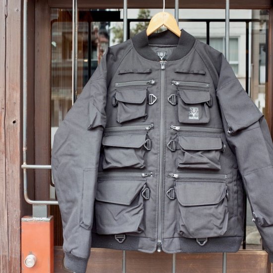 South2West8サウスツーウエストエイト Multi Pocket Zipped Down Jacket   Cordura Nylon    BEVERLY HILLS CHICKEN