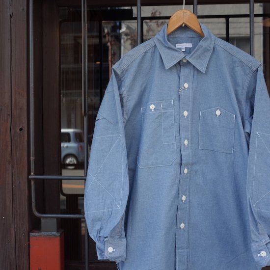 Engineered Garments (エンジニアードガーメンツ)|Work Shirt - Cotton Chambray - BEVERLY  HILLS CHICKEN