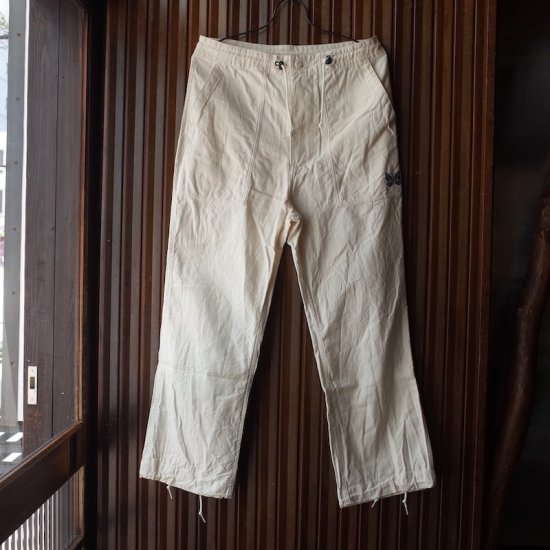 NEEDLES( ニードルズ）|String Fatigue Pant - Back Sateen-white - BEVERLY HILLS  CHICKEN