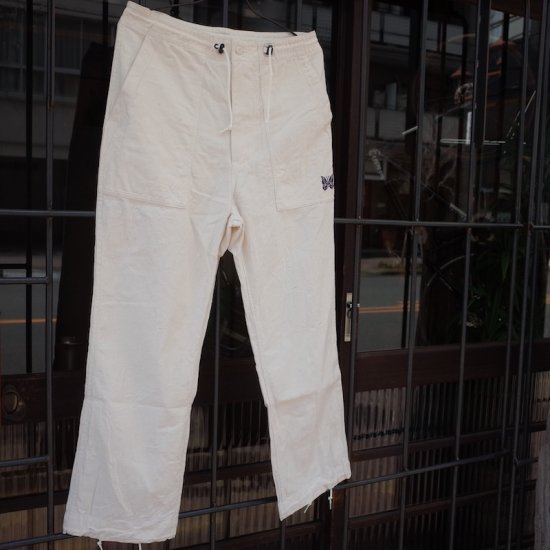 NEEDLES( ニードルズ）|String Fatigue Pant - Back Sateen-white - BEVERLY HILLS  CHICKEN