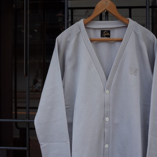 NEEDLES( ニードルズ）|V Neck Cardigan - C/PE Bright Jersey-white - BEVERLY HILLS  CHICKEN