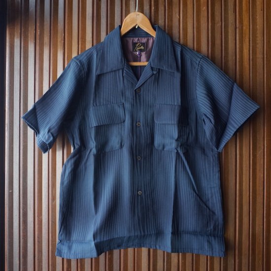 NEEDLES( ニードルズ）|S/S Classic Shirt - R/N Wave Stripe Jq