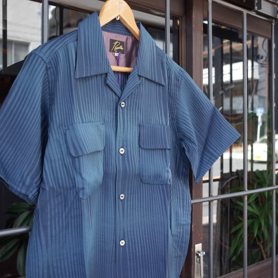 NEEDLES( ニードルズ）|S/S Classic Shirt - R/N Wave Stripe Jq 