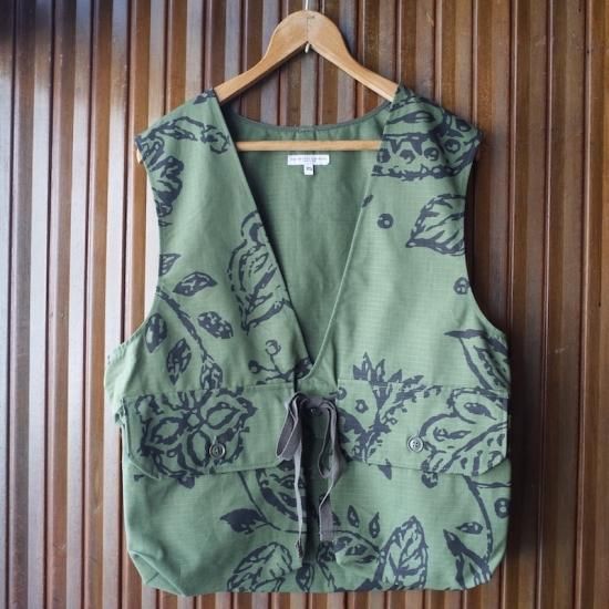 ENGINEERED GARMENTS Fowl Vest Floral ベスト Engineered Garments (エンジニアードガーメンツ)|Fowl Vest