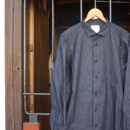 brunaboinne くしゅっとSPシャツ2号 BRU NA BOINNE くしゅっとSPシャツ2号 [インディゴ]