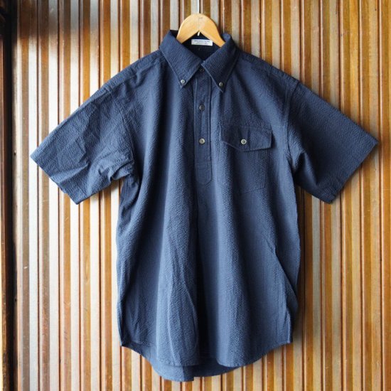 Engineered Garments (エンジニアードガーメンツ)|Popover BD Shirt - Tone&Tone  SeersuckerーDk.Navy - BEVERLY HILLS CHICKEN