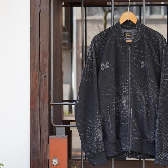 なはま＠週末明け評価致します；； 専売NEEDLES Rib Collar Needles/ニードルズ Rib Collar Track Jacket - Spider Web