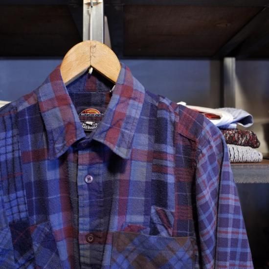 【Rebuild by Needles】リビルドバイニードルス　チェックシャツ② Needles ニードルス KP272 Rebuild by Needles Flannel Shirt
