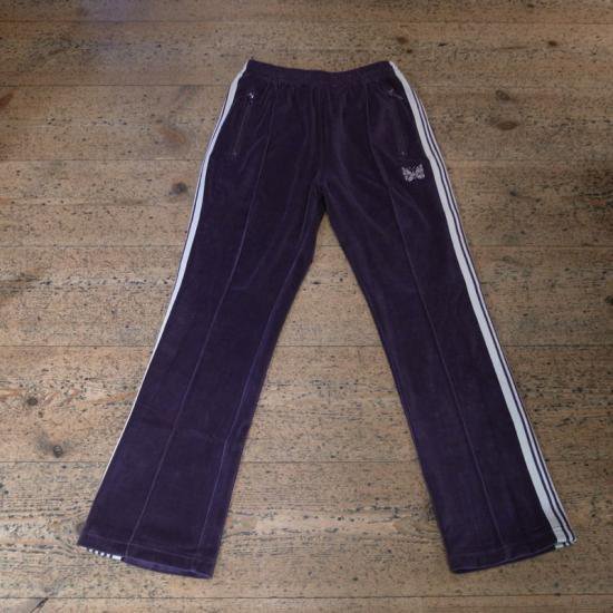 NEEDLES( ニードルズ）|Narrow Track Pant - Velour-purple - BEVERLY