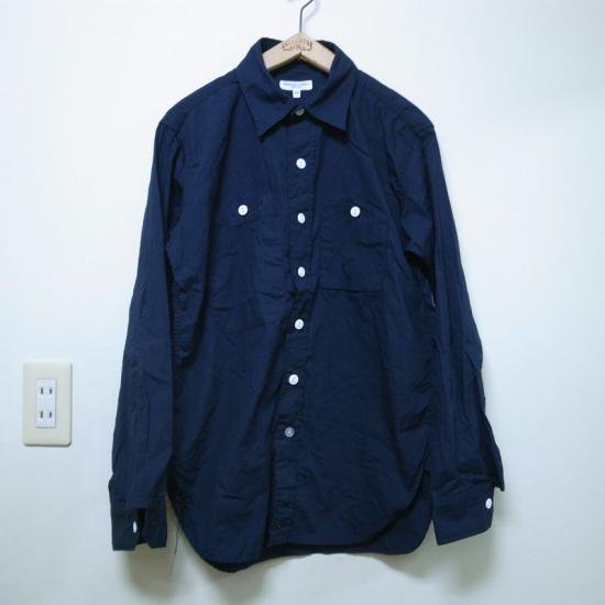 Engineered Garments(エンジニアードガーメンツ)|WORK SHIRTS - PIMA POPLIN-Dk,NAVY -  BEVERLY HILLS CHICKEN