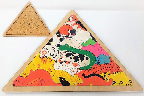 動物三角ウッドパズル 工作キット専門店のイベントバザール