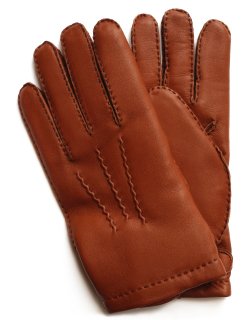 Hairsheep Leather Glove - Cashmere Lining / Highway Tan