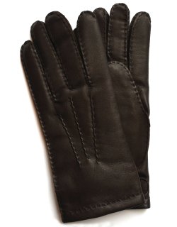 Hairsheep Leather Glove - Cashmere Lining / Brown