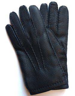 Peccary Leather Glove - Cashmere Lining / Navy