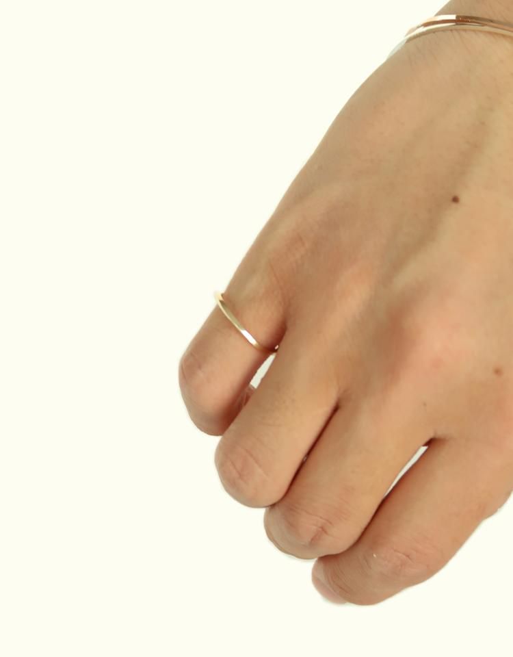 【DAN TOMIMATSU】 Rubber Band Ring / K10YG｜kink online shop