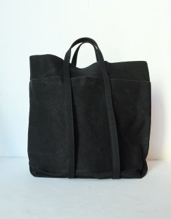 WASHED CANVAS 6POCKETS TOTE [T] / Black