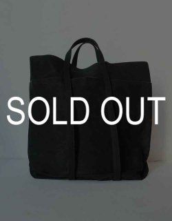 WASHED CANVAS 6POCKETS TOTE [T] / Black