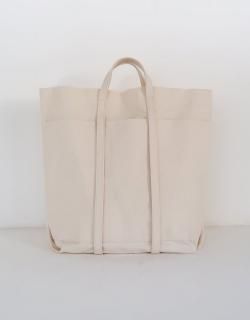 WASHED CANVAS 6POCKETS TOTE [T] / White