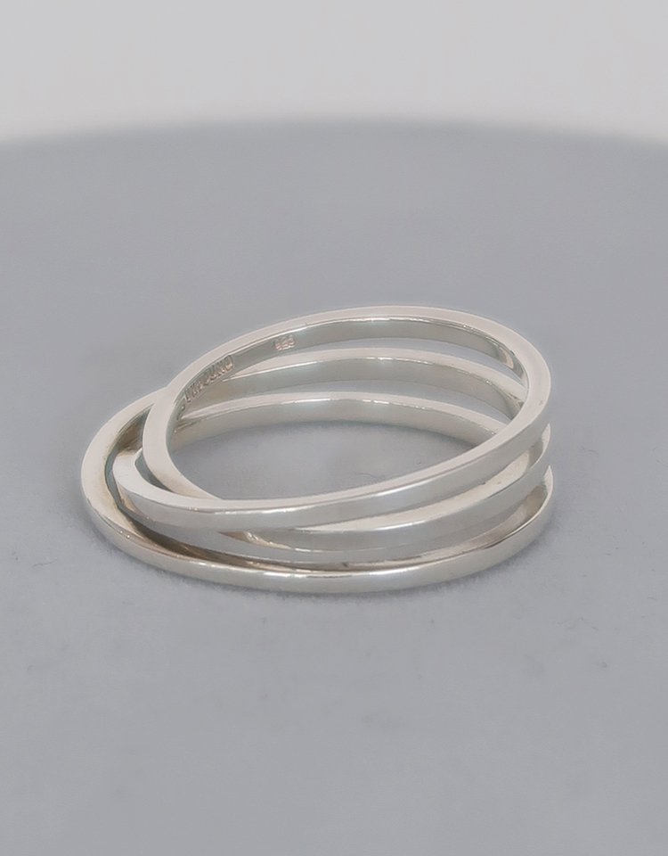 【DAN TOMIMATSU】 Band Triple Ring / SL925｜kink online shop