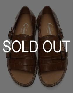 W-monk Strap Sandals - CROCODILE / FG332