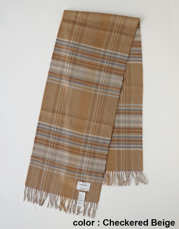【THE INOUE BROTHERS...】Brushed Scarf - check｜kink online shop