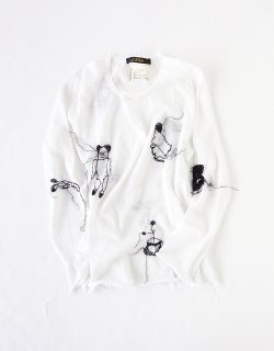 HAND EMBROIDERED SWEATER- KN42/LW/RI