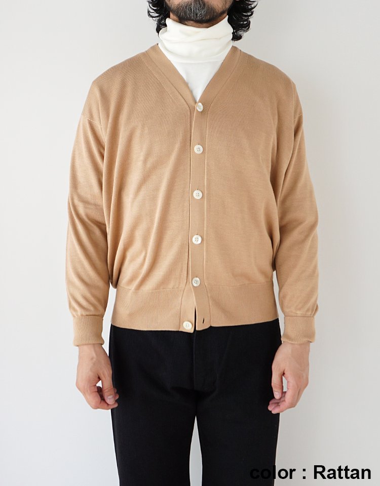 Olde H & Daughter】Silk Plain Stitch Cardigan / BK06｜kink online shop